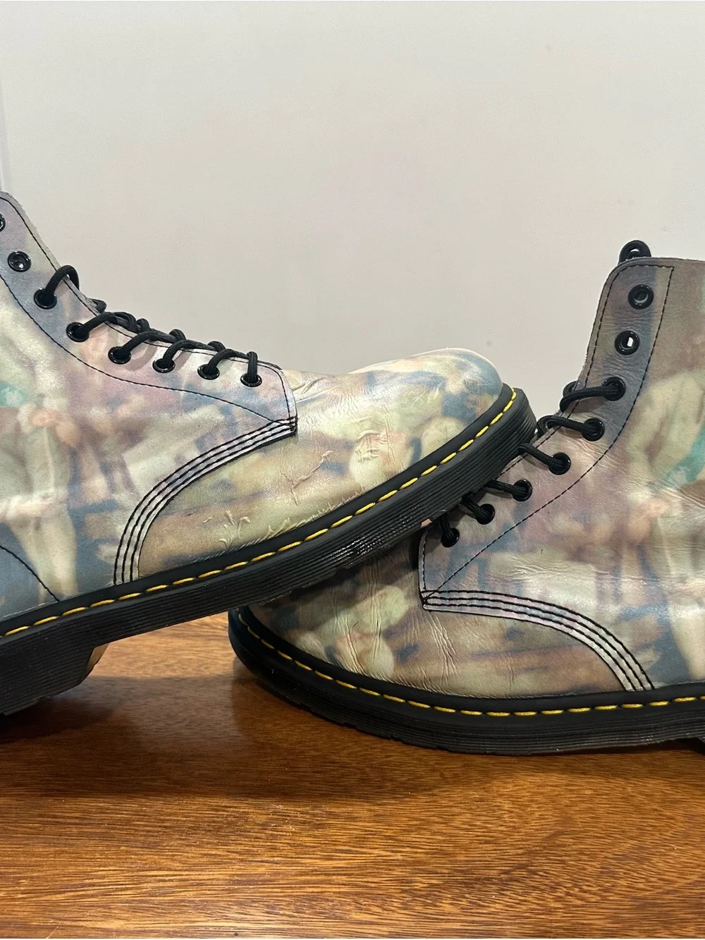 Dr. Martens 1460 Pascal William Hogarth Renaissance Museum Art Boots LE Sz US 13